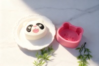 Moule à gâteau en silicone visage de panda mignon 3D Animal