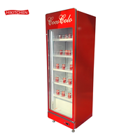Équipement de réfrigération commercial pour supermarchés, vitrine réfrigérée verticale à 5 niveaux, refroidissement par air, panneau d'affichage numérique en verre creux
