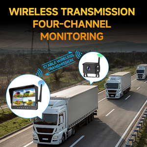 7 inch không dây xe đảo ngược Hệ thống <span class=keywords><strong>camera</strong></span> với không thấm nước IP68 màn hình cảm ứng màn hình AHD Cảm biến hình ảnh chia màn hình chức năng - Product Image 4
