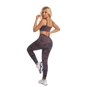 Breathable Moisture-Wicking Yoga Long Pants with Supportive Bra Set Comfy Fitness <strong>Apparel</strong> for Yoga Enthusiasts - Product Image 4
