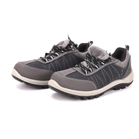 Chaussures de sécurité AOXIANG pour la construction, embout en acier, antidérapantes, anti-perforation, confortables, printemps-été, dessus en cuir nubuck, doublure en mesh