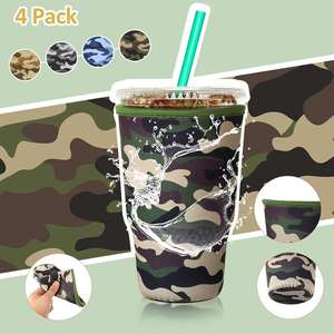 RYO <b>Large</b> Luxury Neoprene Foldable Waterproof Coffee Sleeve Reusable 30L Capacity <b>Cup</b> Insulator 30-32 oz Cold Beverages - Product Image 5
