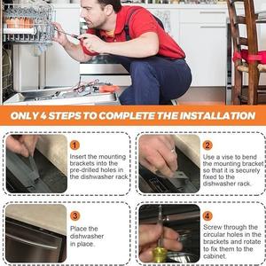 Kit de montage pour lave-vaisselle Samsung DD94-01002A en acier inoxydable pour usage domestique - Product Image 2