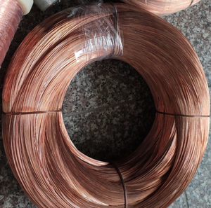 24 AWG 99% Cu Non-Alloy Red Copper Cable <b>Magnet</b> Wire <b>Strip</b> Enameled Clad Steel 1.0 lb 0.0221" Diameter Cutting Electrical Use - Product Image 1