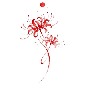 Autocollant de <span class=keywords><strong>tatouage</strong></span> de style ancien à motif latéral, papier de luxe léger, imperméable et inaltérable, pour clavicule et <span class=keywords><strong>poitrine</strong></span> féminine, motif Manjushage rouge - Product Image 5