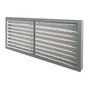 Good Quality G4 Primary Efficiency Plate Type Pleated Folding Filter with Aluminum Frame