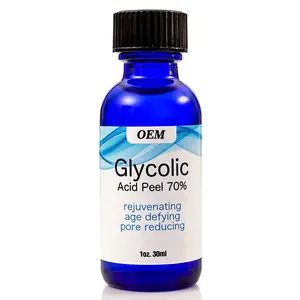 Private Label Chemical Remove Dark Spot Peel Serum For Face 70% Glycolic Acid Serum