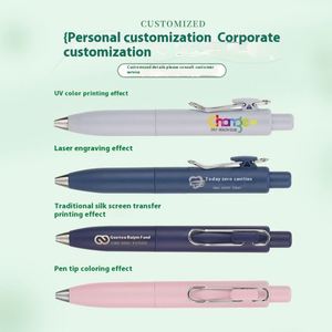 High-Value Custom Logo Promotional Click Exam Gel Pen Portable <b>Pocket</b> Signature Pen with Cute Design for Wholesale Advertising - Product Image 4