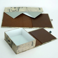 Boîte en papier rigide pliable personnalisée, boîte en papier pliable à plat avec fermeture magnétique pour emballage cadeau