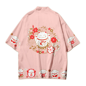 Chaqueta Haori de Anime Vintage Personalizada, <span class=keywords><strong>Kimono</strong></span> de Estilo Retro con Arte <span class=keywords><strong>Manga</strong></span> para Entusiastas de la Moda Otaku - Product Image 4