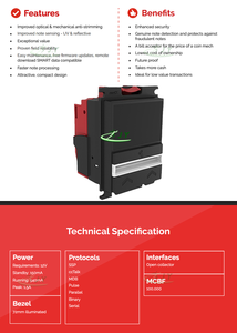 JY BA-BV30 12V DC Accepteur de billets compact haute sécurité anti-skimming avec détection UV, prise universelle personnalisée, anglais MDB/Pulse 100k - Product Image 3