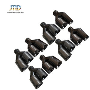 ปลายท่อไอเสียสแตนเลส 304 แบบยูนิเวอร์แซล พร้อมโลโก้ <span class=keywords><strong>M</strong></span>  ปลายท่อคาร์บอนไฟเบอร์คู่ สำหรับ BMW - Product Image 2