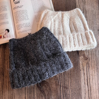 Gorro de Punto Unisex, Suave y Cálido para Invierno, Actividades al Aire Libre, Estilo Casual Y2K, Lindo Gorro de Punto con Orejas de Gato
