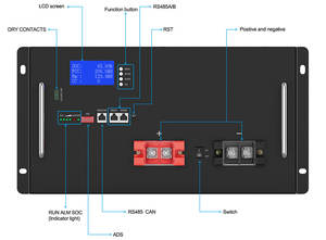 Protection contre les surtensions 110v/120v Custom 10kva Online Ups Batterie solaire au lithium à montage en rack pour un usage industriel et commercial - Product Image 4