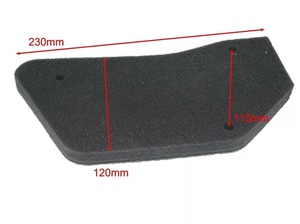 แผ่นกรองอากาศสกู๊ตเตอร์ RX100อะไหล่มอเตอร์ไซค์ฟองน้ำสีดำ Rx100 - Product Image 5