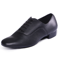 Chaussures de danse latine professionnelles Dynadans pour hommes, semelle extérieure en cuir véritable, tige en PU, salsa, tango, valse, danse de salon, talon plat, boîte US