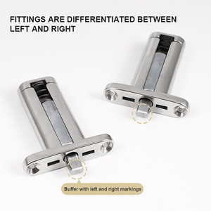 In lega invisibile regolabile idraulico da pranzo Flip Top a goccia con aletta nascosta - Product Image 2