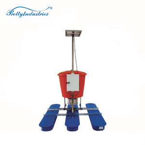 Alimentateur automatique solaire pour l'élevage de poissons, crevettes et crabes, alimentateur flottant pour étangs pour l'aquaculture - Product Image 5