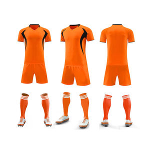 Divisa da <span class=keywords><strong>Calcio</strong></span> Unisex in Poliestere 100% Traspirante e Morbido, Bianco e Nero, Manica Corta, Servizio OEM all'Ingrosso - Product Image 4