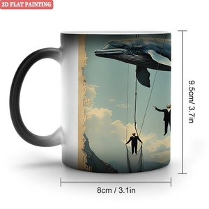 แก้วกาแฟเปลี่ยนสีได้ ลายโฮมวีคเอนด์ อาฟเตอร์นูนที  สีดำด้าน ขนาด 11 ออนซ์ ทำจากเซรามิก - Product Image 1
