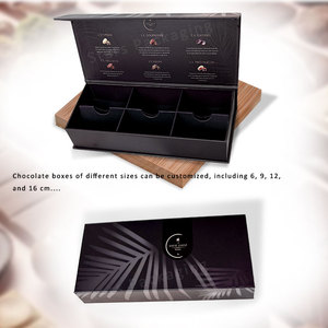 Phong Cách Mới Màu Đen Sang Trọng Thực Phẩm Giấy Hộp Quà Tặng Bao Bì Biểu Tượng Tùy Chỉnh Và Kích Thước Sô Cô La Kẹo Lật Từ Hộp Quà Tặng Giấy Thực Phẩm Hộp - Product Image 4