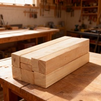 Source Factory Processes High Quality Pine Timber Squares for Construction Use Specialized Engineering Boards Supporting