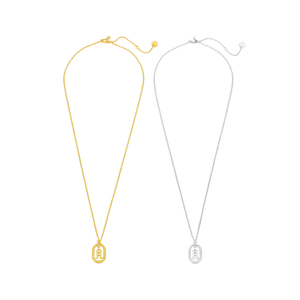 Collar con Colgante en Forma de F, Oro, Plata, Acero Inoxidable, Minimalista, con Letra, para Uso Diario - Product Image 4