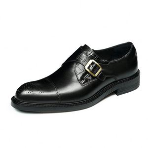 Zapatos Oxford de Diseño Italiano de Talla Grande en Venta al por Mayor Zapatos Formales Casuales para Hombre con Función de Aumento de Altura y Punta Cuadrada - Product Image 2