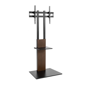 Soporte de suelo de <span class=keywords><strong>TV</strong></span> ajustable de altura delgada, moderno, con <span class=keywords><strong>estante</strong></span> de <span class=keywords><strong>equipo</strong></span> - Product Image 2
