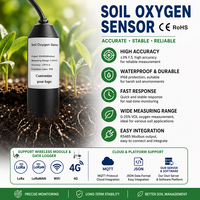 Capteur d'oxygène du sol O2 RS485 Modbus IP68 0~25%VOL ±2%FS avec système 4G WIFI LORAWAN pour la surveillance de la zone racinaire