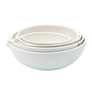 Plato de Evaporación de Porcelana de Fondo Plano de 125mL y 300mL, Platos de Evaporación de Cerámica, Plato de Secado para Laboratorio de Química - Product Image 2