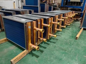Bobine de condenseur refroidie par air avec tube en cuivre, ailettes en aluminium et ventilateur axial pour les unités de réfrigération HVAC commerciales - Product Image 5