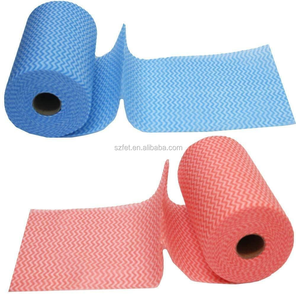 Чистящая ткань из микрофибры для автомобиля, Мягкая 80% вискоза, 20% полиэстер, черный спанлейс, вискоза, салфетка, Большие Рулоны