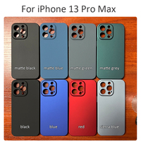 Pour iPhone 13 12 11 Pro Max iPhone13 iPhone12 Couverture Arrière MSVII Ultra Mince Mat PC Anti-empreintes Digitales Dur Téléphone Cas Antichoc