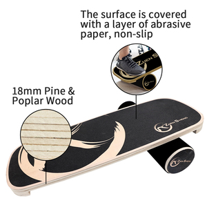 Tablero de equilibrio de madera de color personalizado del fabricante de Zhensheng para fitness, yoga y terapia - Product Image 2