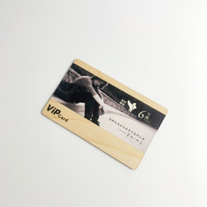 Carte de visite intelligente en bambou préimprimée personnalisée <span class=keywords><strong>Smartag</strong></span> 13,56 MHz NFC N213 RFID - Product Image 5