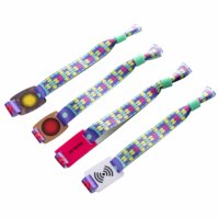 Estoque Disponível Poliéster Laser Sequence Code Hotel Lock System Active Club RFID Sublimação Pulseira Soft PVC Tag