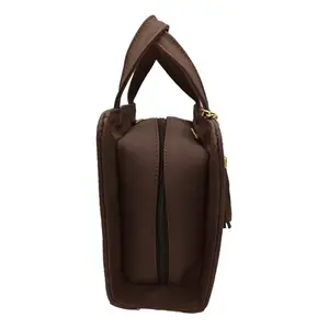 Bolso de Mano de Cuero Vacuno para Mujer Fana Patricia, Color Chocolate, Estampado Animal, Estilo Casual, Diseño de Dos Correas - Product Image 1