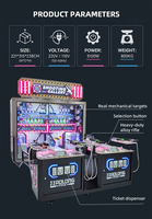 FUNSPACE Machine de jeu de tir d'arcade d'intérieur de haute qualité, à monnayeur/billets, avec cibles en fibre de verre et métal, style carnaval