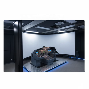 Geniş Görüş Açılı 220 Derece Simülasyon Kavisli Projeksiyon Perdesi Kavisli Projektör Perdesi, 3D Gümüş Projeksiyon Perdesi - Product Image 1