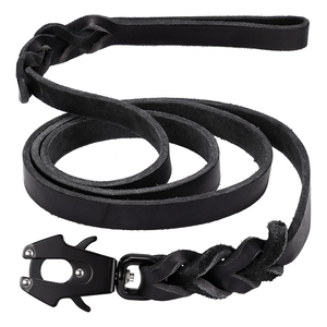 Henshine Popular alta resistencia peso ligero fácil de operar cuero de grano completo multicolor disponible correa de perro personalizada - Product Image 1