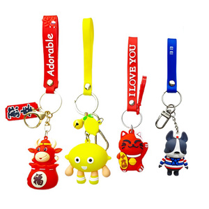 Custom <strong>Personalised</strong> 3d Keychain Pvc Rubber Keychains Cartoon Character Anime <strong>Key</strong> <strong>Chain</strong> 3D Keyring - Product Image 4
