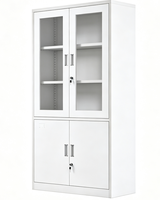 Armoire de classement moderne en acier inoxydable pour bureau à domicile et atelier, unité de rangement métallique verrouillable H1800W900D400mm