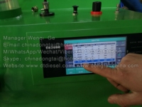 Pantalla grande PQ2000 común carril inyector diesel banco de prueba máquina para limpiar de inyector