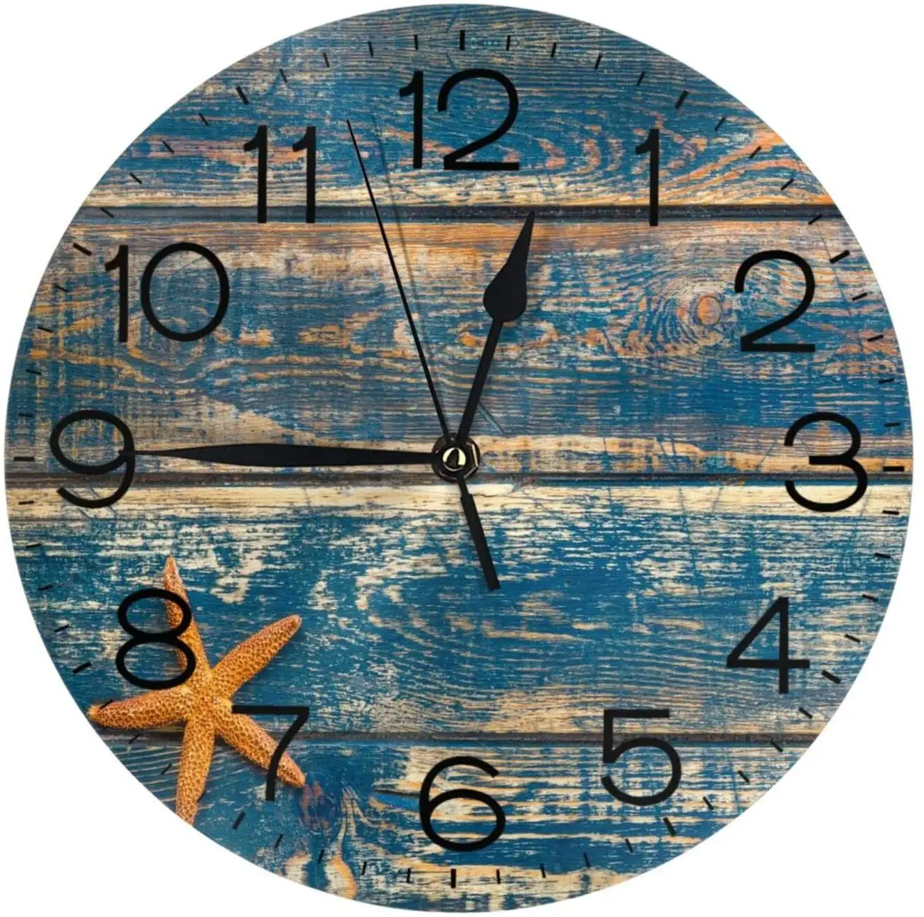 Reloj De Pared koyu mavi güverte ambalaj açık dişli ucuz dijital kişiselleştirilmiş duvar saati Dials için ev mutfak yatak odası