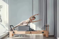 ROUSER Machine de Pilates Reformer en bois d'érable, équipement professionnel de lit de Pilates pour studio, salle de sport à domicile et entraînement de fitness