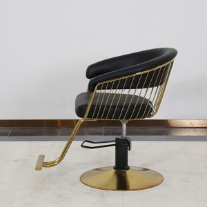 Poltrona da Barbiere Nera per Salone di Bellezza, Sedia Sollevabile per Acconciature <span class=keywords><strong>Femminili</strong></span> - Product Image 6