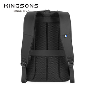 Kingsons Business <b>Backpack</b> 15.6 Inch Laptop <b>Compartment</b> USB Charging Waterproof Anti-Theft Men's Travel Bag - Product Image 2
