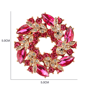 Luxury Fashion Suit Collar <strong>Brooch</strong> Pin Crystal Diamante Floral Garland Flower <strong>Brooches</strong> for Women or Wedding Decoration Jewelry - Product Image 6