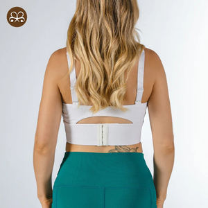 Venta al por mayor de moda Botón de mamá de enfermería mujeres Fitness acanalado <span class=keywords><strong>lactancia</strong></span> maternidad <span class=keywords><strong>Sujetador</strong></span> deportivo - Product Image 2